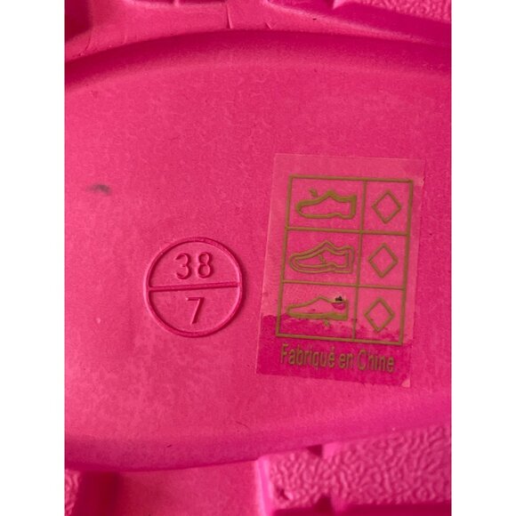Free People Pink Cutout Buckled Slip-On Mule Clogs Size 7 NEW - Picture 6 of 8